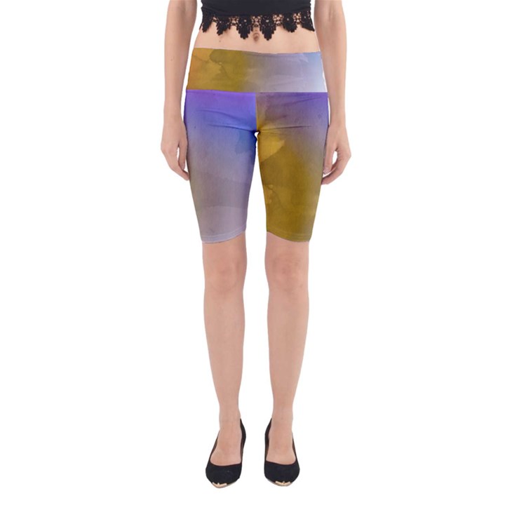 Abstract Smooth Background Yoga Cropped Leggings