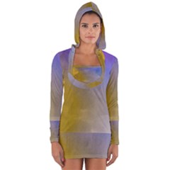 Abstract Smooth Background Long Sleeve Hooded T-shirt by Modern2018