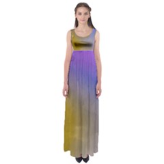 Abstract Smooth Background Empire Waist Maxi Dress