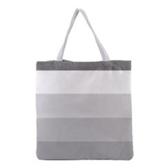 Elegant Shades Of Gray Stripes Pattern Striped Grocery Tote Bag by yoursparklingshop