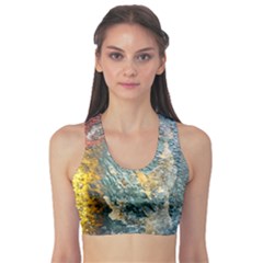 Colorful Abstract Texture  Sports Bra by dflcprints