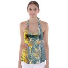 Colorful Abstract Texture  Babydoll Tankini Top by dflcprints