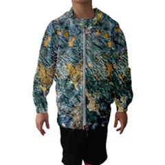 Colorful Abstract Texture  Hooded Wind Breaker (kids) by dflcprints