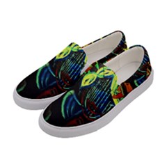 Girls Curiosity 11 Women s Canvas Slip Ons by bestdesignintheworld