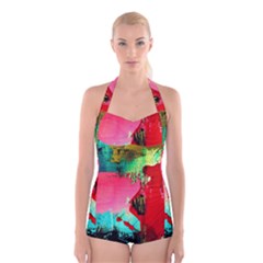 Humidity Boyleg Halter Swimsuit 