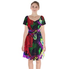 Spooky Attick 4 Short Sleeve Bardot Dress