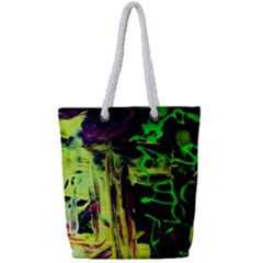 Spooky Attick 6 Full Print Rope Handle Tote (small) by bestdesignintheworld