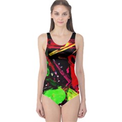 Spooky Attick 8 One Piece Swimsuit by bestdesignintheworld