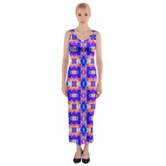 Artwork By Patrick-colorful-33 Fitted Maxi Dress by ArtworkByPatrick