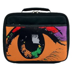 Eyes Makeup Human Drawing Color Lunch Bag by Simbadda
