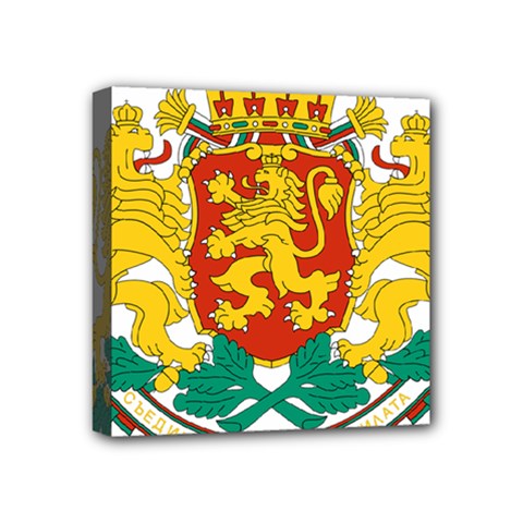 Coat of Arms of Bulgaria Mini Canvas 4  x 4 