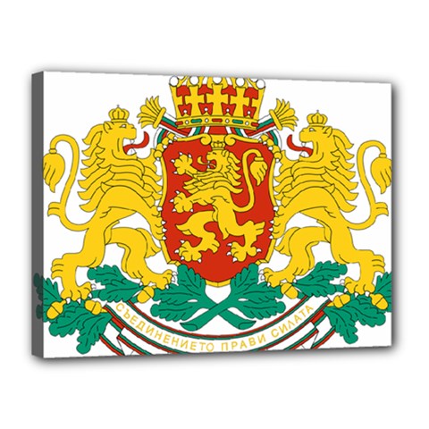 Coat of Arms of Bulgaria Canvas 16  x 12 