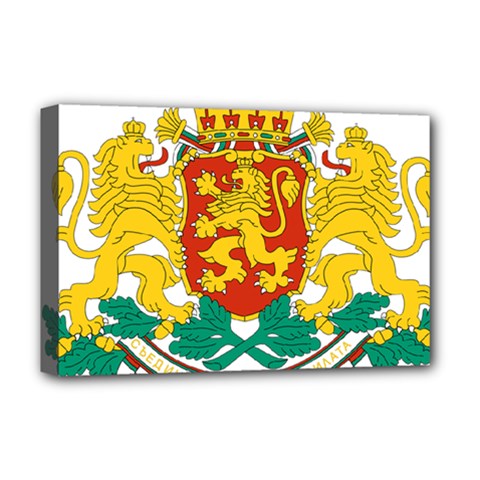 Coat of Arms of Bulgaria Deluxe Canvas 18  x 12  