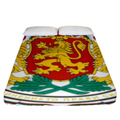 Coat of Arms of Bulgaria Fitted Sheet (King Size)