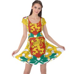 Coat of Arms of Bulgaria Cap Sleeve Dress