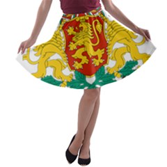 Coat of Arms of Bulgaria A-line Skater Skirt