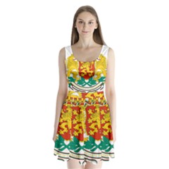 Coat of Arms of Bulgaria Split Back Mini Dress 