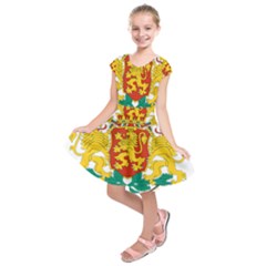 Coat of Arms of Bulgaria Kids  Short Sleeve Dress