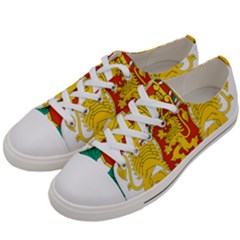 Coat of Arms of Bulgaria Women s Low Top Canvas Sneakers