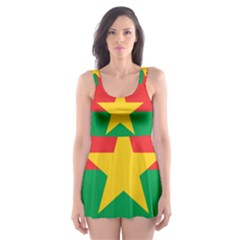 Roundel Of Burkina Faso Air Force Skater Dress Swimsuit by abbeyz71