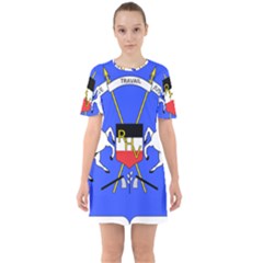 Coat Of Arms Of Upper Volta Sixties Short Sleeve Mini Dress by abbeyz71