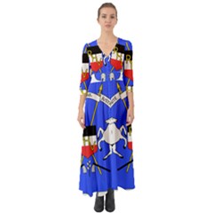 Coat Of Arms Of Upper Volta Button Up Boho Maxi Dress by abbeyz71