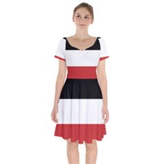 Flag Of Upper Volta Short Sleeve Bardot Dress by abbeyz71