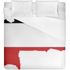 Flag Map Of Upper Volta Duvet Cover (king Size) by abbeyz71