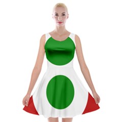 Roundel Of Burundi Air Force  Velvet Skater Dress by abbeyz71