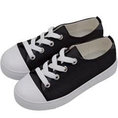 Gray Color Kids  Low Top Canvas Sneakers by berwies