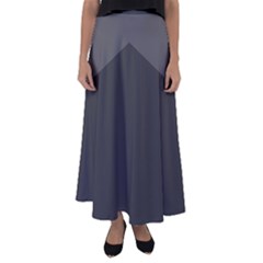 Gray Color Flared Maxi Skirt by berwies