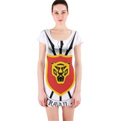 Coat Of Arms Of Burundi Short Sleeve Bodycon Dress by abbeyz71