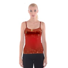 Background Abstract Christmas Spaghetti Strap Top by Simbadda