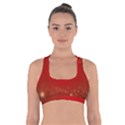Background Abstract Christmas Cross Back Sports Bra View1