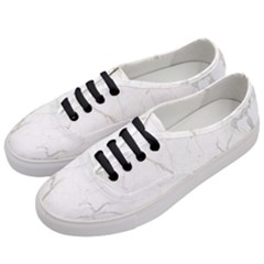White Marble Tiles Rock Stone Statues Women s Classic Low Top Sneakers by Simbadda