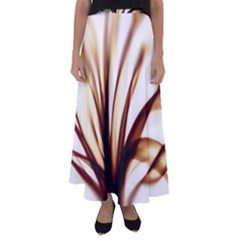 Digital Tree Fractal Digital Art Flared Maxi Skirt by Simbadda