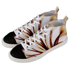 Digital Tree Fractal Digital Art Men s Mid-top Canvas Sneakers by Simbadda