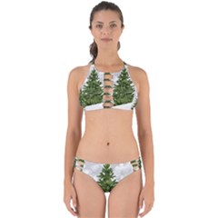 Christmas Xmas Tree Bokeh Perfectly Cut Out Bikini Set by Simbadda