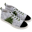 Christmas xmas Tree Bokeh Men s Mid-Top Canvas Sneakers View3