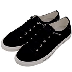 Black Marble Tiles Rock Stone Statues Men s Low Top Canvas Sneakers by Simbadda