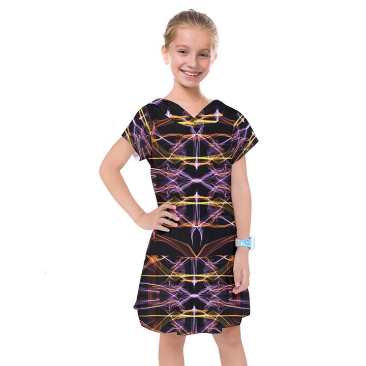 Wallpaper Abstract Art Light Kids  Drop Waist Dress