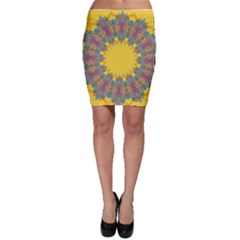 Star Quilt Pattern Squares Bodycon Skirt by Simbadda