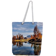 Dolomites Mountains Italy Alpine Full Print Rope Handle Tote (large) by Simbadda