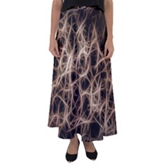 Structure Background Pattern Flared Maxi Skirt by Simbadda