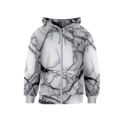 Marble Tiles Rock Stone Statues Kids  Zipper Hoodie by Simbadda