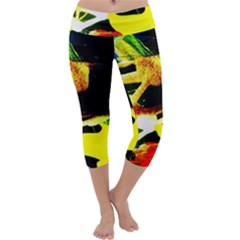 Drama 2 Capri Yoga Leggings by bestdesignintheworld