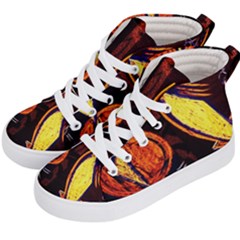 Cryptography Of The Planet Kid s Hi-top Skate Sneakers by bestdesignintheworld
