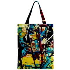 Dance Of Oil Towers 4 Zipper Classic Tote Bag by bestdesignintheworld