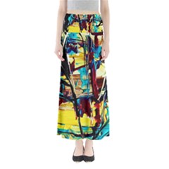 Dance Of Oil Towers 4 Full Length Maxi Skirt by bestdesignintheworld