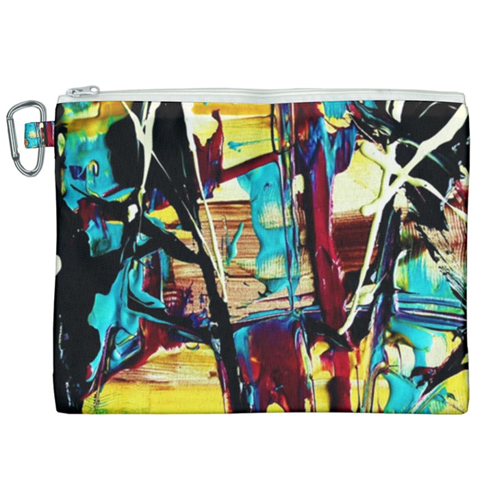 Dance Of Oil Towers 4 Canvas Cosmetic Bag (XXL)